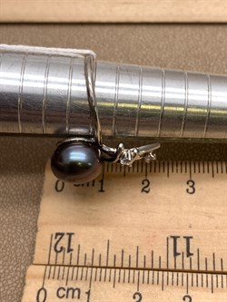 *Кольцо р.18 Черный Жемчуг д.10,5*11мм арт. 1.0285.0.b-320 Вес 3,65 г - фото 337718 *Кольцо р.18 Черный Жемчуг д.10,5*11мм арт. 1.0285.0.b-320 Вес 3,65 г - фото 337718