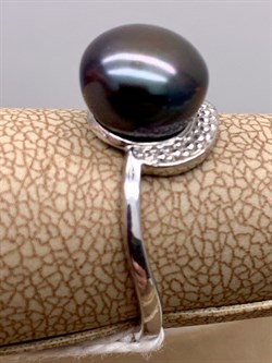 *Кольцо р.17 Черный Жемчуг д.9*9,5мм арт. 1.0351.0.b-959 Вес 2,86 г - фото 337743 *Кольцо р.17 Черный Жемчуг д.9*9,5мм арт. 1.0351.0.b-959 Вес 2,86 г - фото 337743