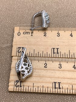 *СЕРЬГИ Голубой Топаз арт. E00372-945, (вес 4,85 г) - фото 337777