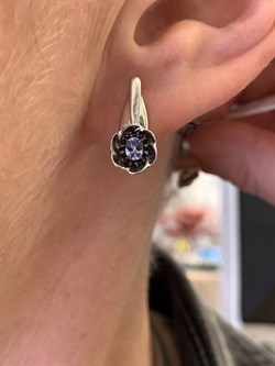 *Серьги Микс Танзанит Шпинель арт. 02-2431/00ТЗ-17-436 вес 2,94 г - фото 337802 *Серьги Микс Танзанит Шпинель арт. 02-2431/00ТЗ-17-436 вес 2,94 г - фото 337802