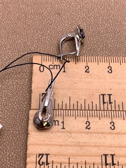 *Серьги Микс Танзанит Шпинель арт. 02-2431/00ТЗ-17-436 вес 2,94 г - фото 337803 *Серьги Микс Танзанит Шпинель арт. 02-2431/00ТЗ-17-436 вес 2,94 г - фото 337803