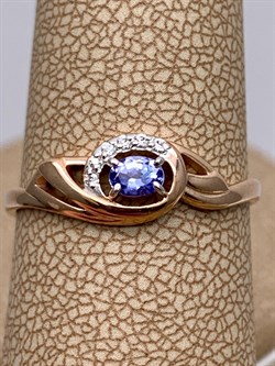 *Кольцо р.18,5 Танзанит арт. 01-2423/00ТЗ-06-061 вес 1,46 г - фото 337851 *Кольцо р.18,5 Танзанит арт. 01-2423/00ТЗ-06-061 вес 1,46 г - фото 337851