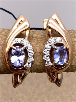 *Серьги Танзанит арт. 02-2423/00ТЗ-06-522 вес 2,22 г - фото 337884 *Серьги Танзанит арт. 02-2423/00ТЗ-06-522 вес 2,22 г - фото 337884