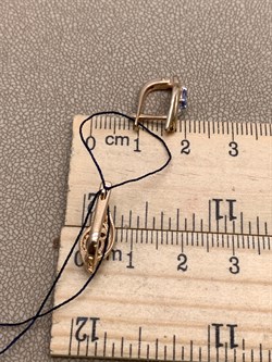 *Серьги Танзанит арт. 02-2423/00ТЗ-06-522 вес 2,22 г - фото 337887 *Серьги Танзанит арт. 02-2423/00ТЗ-06-522 вес 2,22 г - фото 337887