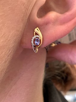 *Серьги Танзанит арт. 02-2423/00ТЗ-06-522 вес 2,22 г - фото 337890 *Серьги Танзанит арт. 02-2423/00ТЗ-06-522 вес 2,22 г - фото 337890