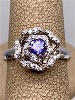 *Кольцо р.17,5 Танзанит арт. 01-2555/00ТЗ-00-474 вес 3,42 г - фото 337986 *Кольцо р.17,5 Танзанит арт. 01-2555/00ТЗ-00-474 вес 3,42 г - фото 337986