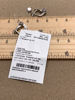 *Серьги Танзанит арт. 02-1159/00ТЗ-00-256 вес 2,03 г - фото 338034 *Серьги Танзанит арт. 02-1159/00ТЗ-00-256 вес 2,03 г - фото 338034