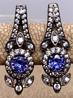 *Серьги Танзанит арт. 02-2560/00ТЗ-17-771 вес 4,34 г - фото 338141 *Серьги Танзанит арт. 02-2560/00ТЗ-17-771 вес 4,34 г - фото 338141