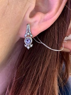 *Серьги Танзанит арт. 02-2560/00ТЗ-17-771 вес 4,34 г - фото 338143 *Серьги Танзанит арт. 02-2560/00ТЗ-17-771 вес 4,34 г - фото 338143