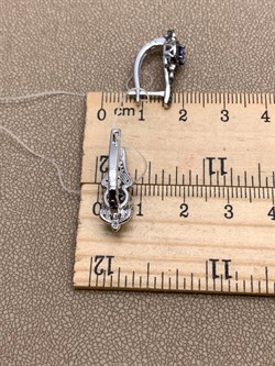 *Серьги Танзанит арт. 02-2560/00ТЗ-17-771 вес 4,34 г - фото 338145 *Серьги Танзанит арт. 02-2560/00ТЗ-17-771 вес 4,34 г - фото 338145