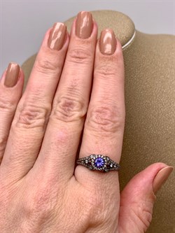 *Кольцо р.18,5 Танзанит арт. 01-2560/00ТЗ-17-713 вес 2,63 г - фото 338183 *Кольцо р.18,5 Танзанит арт. 01-2560/00ТЗ-17-713 вес 2,63 г - фото 338183