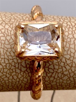 *Кольцо р.17,5 Горный Хрусталь арт. 01-2345/00ГХ-06-997 вес 3,26 г - фото 338246