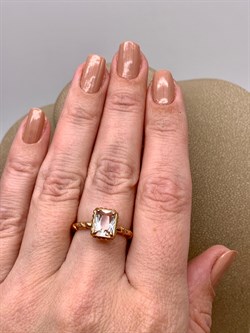 *Кольцо р.17,5 Горный Хрусталь арт. 01-2345/00ГХ-06-997 вес 3,26 г - фото 338250