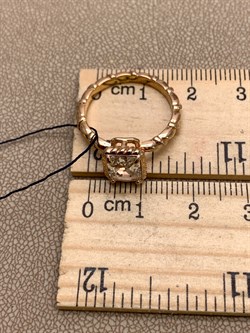 *Кольцо р.17,5 Горный Хрусталь арт. 01-2345/00ГХ-06-997 вес 3,26 г - фото 338252