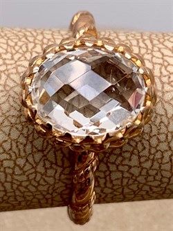 *Кольцо р.17,5 Горный Хрусталь арт. 01-2342/00ГХ-06-935 вес 3,42 г - фото 338258