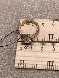 *Кольцо р.17,5 Горный Хрусталь арт. 01-2342/00ГХ-06-935 вес 3,42 г - фото 338263