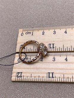 *Кольцо р.17,5 Горный Хрусталь арт. 01-2342/00ГХ-06-935 вес 3,42 г - фото 338264