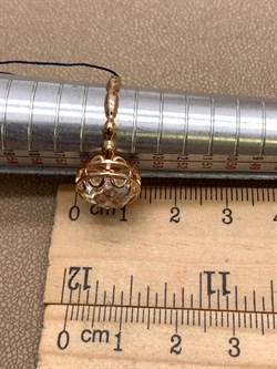 *Кольцо р.17,5 Горный Хрусталь арт. 01-2331/00ГХ-06-751 вес 3,07 г - фото 338296