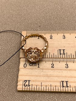 *Кольцо р.17,5 Горный Хрусталь арт. 01-2331/00ГХ-06-751 вес 3,07 г - фото 338304