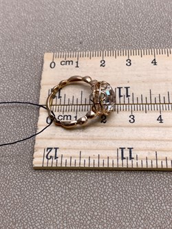 *Кольцо р.17,5 Горный Хрусталь арт. 01-2331/00ГХ-06-751 вес 3,07 г - фото 338305