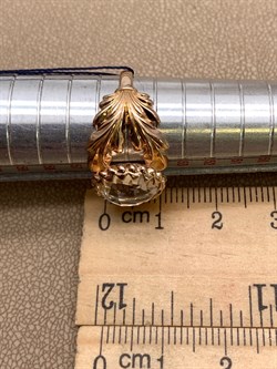 *Кольцо р.17,5 Горный Хрусталь арт. 01-2340/00ГХ-06-898 вес 4,35 г - фото 338307