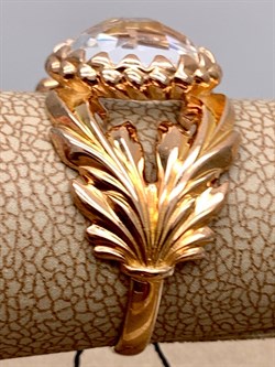 *Кольцо р.17,5 Горный Хрусталь арт. 01-2340/00ГХ-06-898 вес 4,35 г - фото 338311