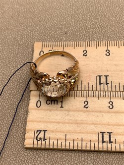 *Кольцо р.17,5 Горный Хрусталь арт. 01-2340/00ГХ-06-898 вес 4,35 г - фото 338315