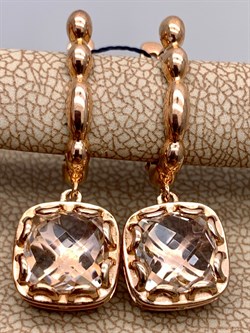 *Серьги Горный Хрусталь арт. 02-2337/00ГХ-06-079 вес 5,13 г - фото 338319