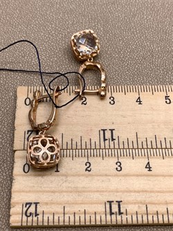 *Серьги Горный Хрусталь арт. 02-2337/00ГХ-06-079 вес 5,13 г - фото 338320