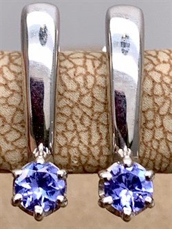 *Серьги Танзанит арт. 02-2253/00ТЗ-00-687 вес 2,06 г - фото 338371 *Серьги Танзанит арт. 02-2253/00ТЗ-00-687 вес 2,06 г - фото 338371