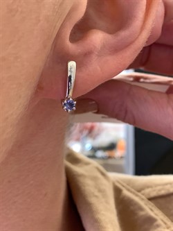 *Серьги Танзанит арт. 02-2253/00ТЗ-00-687 вес 2,06 г - фото 338373 *Серьги Танзанит арт. 02-2253/00ТЗ-00-687 вес 2,06 г - фото 338373