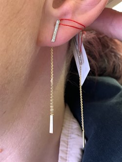 *Серьги Продевки Белый Бр цв Лимонное арт. 23902-300-939 (вес 1,06 г) - фото 338448 *Серьги Продевки Белый Бр цв Лимонное арт. 23902-300-939 (вес 1,06 г) - фото 338448