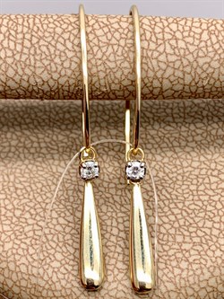 *Серьги Петли Белый бр цв Лимонное арт. 23670-300-480 вес 1,92 г - фото 338494 *Серьги Петли Белый бр цв Лимонное арт. 23670-300-480 вес 1,92 г - фото 338494