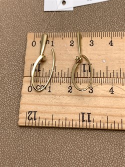 *Серьги Петли Белый бр цв Лимонное арт. 23670-300-480 вес 1,92 г - фото 338496 *Серьги Петли Белый бр цв Лимонное арт. 23670-300-480 вес 1,92 г - фото 338496