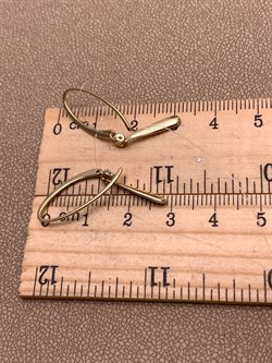 *Серьги Петли Белый бр цв Лимонное арт. 23670-300-480 вес 1,92 г - фото 338497 *Серьги Петли Белый бр цв Лимонное арт. 23670-300-480 вес 1,92 г - фото 338497