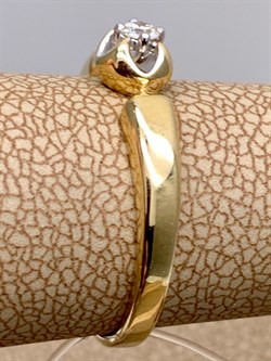 *Кольцо р.17,5 Белый Бр цв Лимонное арт. 12991-300-742 (вес 2,1 г) - фото 338521 *Кольцо р.17,5 Белый Бр цв Лимонное арт. 12991-300-742 (вес 2,1 г) - фото 338521