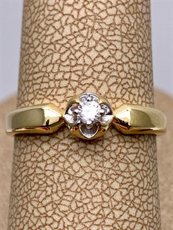 *Кольцо р.17,5 Белый Бр цв Лимонное арт. 12991-300-742 (вес 2,1 г) - фото 338522 *Кольцо р.17,5 Белый Бр цв Лимонное арт. 12991-300-742 (вес 2,1 г) - фото 338522