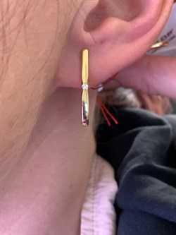 *Серьги Белый Бр цв Лимонное арт. 23684-300-165 (вес 2,73 г) - фото 338573 *Серьги Белый Бр цв Лимонное арт. 23684-300-165 (вес 2,73 г) - фото 338573