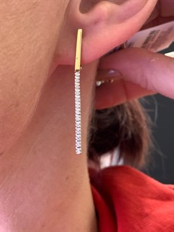 *Серьги Белый Бр цв Лимонное арт. 24224-300-430 (вес 3,75 г) - фото 338609 *Серьги Белый Бр цв Лимонное арт. 24224-300-430 (вес 3,75 г) - фото 338609