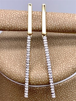 *Серьги Белый Бр цв Лимонное арт. 24224-300-430 (вес 3,75 г) - фото 338611 *Серьги Белый Бр цв Лимонное арт. 24224-300-430 (вес 3,75 г) - фото 338611