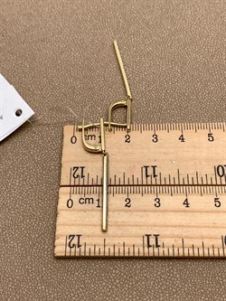 *Серьги Белый Бр цв Лимонное арт. 24224-300-430 (вес 3,75 г) - фото 338612 *Серьги Белый Бр цв Лимонное арт. 24224-300-430 (вес 3,75 г) - фото 338612