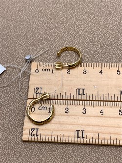 *Серьги Пусеты Белый Бр цв Лимонное арт. 24452-300-736 вес 3,14 г - фото 338627 *Серьги Пусеты Белый Бр цв Лимонное арт. 24452-300-736 вес 3,14 г - фото 338627