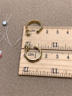 *Серьги Пусеты Белый Бр цв Лимонное арт. 24452-300-736 вес 3,14 г - фото 338628 *Серьги Пусеты Белый Бр цв Лимонное арт. 24452-300-736 вес 3,14 г - фото 338628