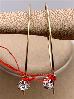 *Серьги Петли Белый Бр цв Лимонное арт. 23709-300-079 (вес 2,51 г) - фото 338632 *Серьги Петли Белый Бр цв Лимонное арт. 23709-300-079 (вес 2,51 г) - фото 338632