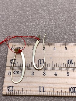 *Серьги Петли Белый Бр цв Лимонное арт. 23709-300-079 (вес 2,51 г) - фото 338634 *Серьги Петли Белый Бр цв Лимонное арт. 23709-300-079 (вес 2,51 г) - фото 338634