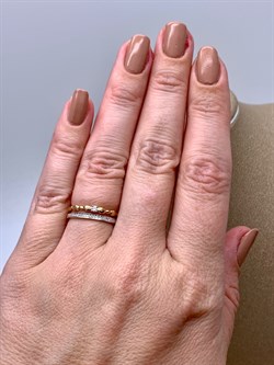 *Кольцо р.16,5 Белый Бр цв Красное арт. 12590-100-181 (вес 2,36 г) - фото 338666