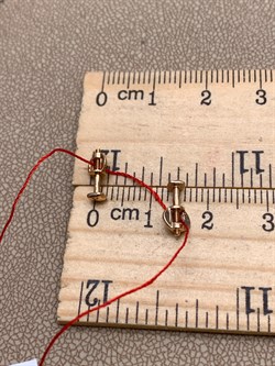 *Пусеты цв Красное арт. 23866-100-684 (вес 0,69 г) - фото 338866 *Пусеты цв Красное арт. 23866-100-684 (вес 0,69 г) - фото 338866