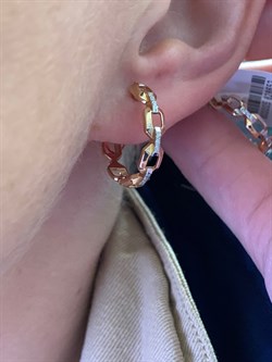 *Серьги Конго цв Красное арт. 24013-100-652 (вес 5,09 г) - фото 338894