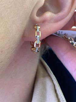 *Серьги Конго цв Красное арт. 24013-100-652 (вес 5,09 г) - фото 338895