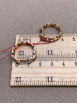 *Серьги Конго цв Красное арт. 24013-100-652 (вес 5,09 г) - фото 338898